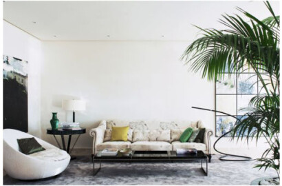 Decoración estilo clásico y audaz en tonos neutros